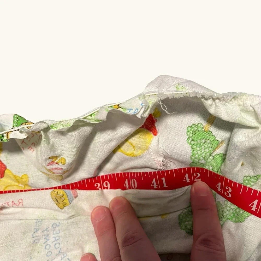 Vintage Winnie the Pooh Handmade Crib Sheet Walt Disney Fabric Nursery Piglet